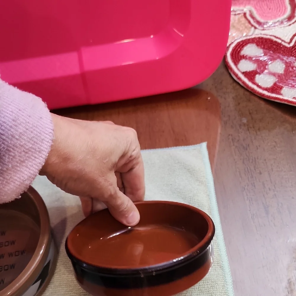 Brown and Black Dog Bowls Set